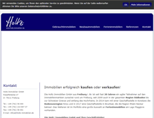Tablet Screenshot of holtz-immobilien.de